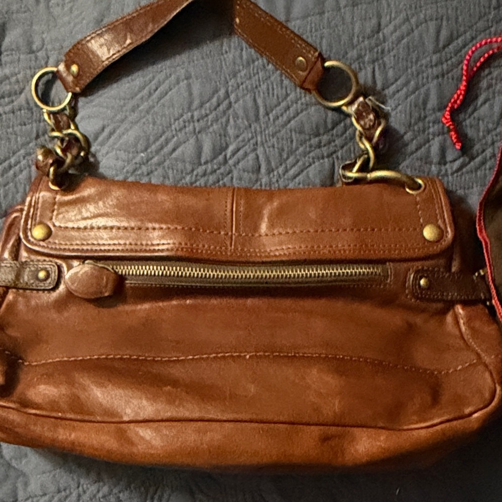 Coach Brown Leather Shoulder Bag - Picture 2 of 8